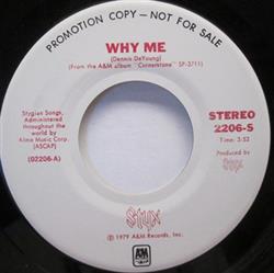 descargar álbum Styx - Why Me