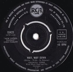 last ned album Georgia Gibbs - Way Way Down