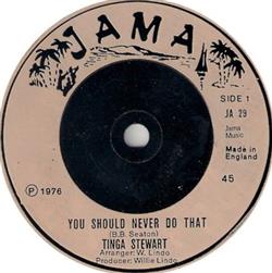 descargar álbum Tinga Stewart - You Should Never Do That