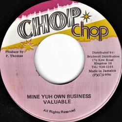 ouvir online Valuable - Mine Yuh Own Business