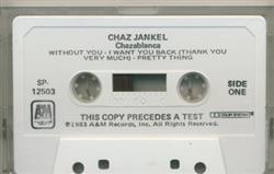 descargar álbum Chas Jankel - Chazablanca