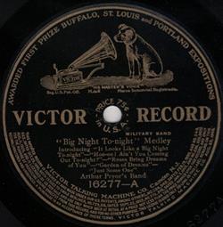 ascolta in linea Arthur Pryor's Band Harry Macdonough - Big Night To Night Medley When You First Kiss The Last Girl You Love