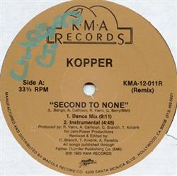 Album herunterladen Kopper - Second To None Remix