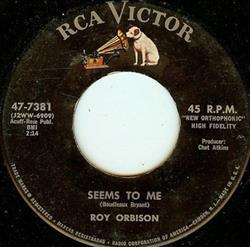 écouter en ligne Roy Orbison - Seems To Me Sweet And Innocent