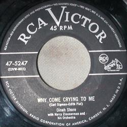 ladda ner album Dinah Shore - Why Come Crying To Me
