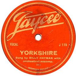 écouter en ligne Billy Hayman - Yorkshire Pal Of My Cradle Days