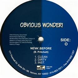 Album herunterladen Obvious Wonder! - Neva Before Flow