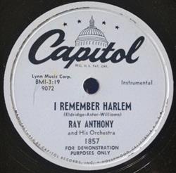 ladda ner album Ray Anthony & His Orchestra - I Remember Harlem Brother Fats