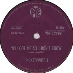 Download Picketywitch - You Got Me So I Dont Know