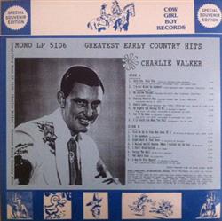 écouter en ligne Charlie Walker - Greatest Early Country Hits