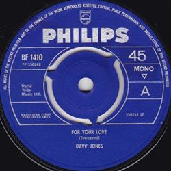lataa albumi Davy Jones - For Your Love