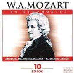 écouter en ligne WA Mozart Alessandro Arigoni, Orchestra Filarmonica Italiana - 46 Symphonies