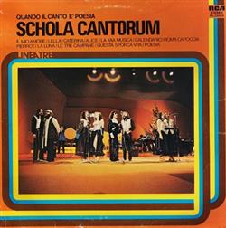 Download Schola Cantorum - Quando Il Canto È Poesia