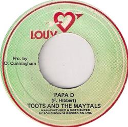 Album herunterladen Toots & The Maytals - Papa D