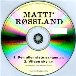 Album herunterladen Matti Røssland - Den Aller Siste Sangen