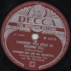 Download Edmundo Ros & His Orchestra - Somebody Bad Stole The Wedding Bell