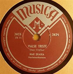 ladda ner album Max Skalka, Varietéorkestern - Valse Triste Valse Triste