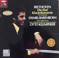 baixar álbum Beethoven Daniel Barenboim Otto Klemperer - Die Fünf Klavierkonzerte Chorfantasie