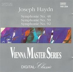 online anhören Joseph Haydn - Symphonie No 48 Symphonie No 59 Symphonie No 92