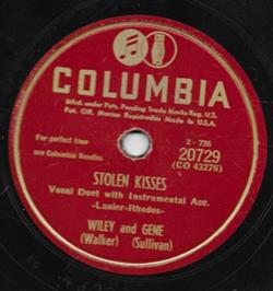 télécharger l'album Wiley And Gene - Stolen Kisses Tear Drop Waltz