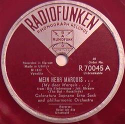 Download Erna Sack - Mein Herr Marquis My Dear Marquis Spiel Ich Die Unschuld When I Play Innocent