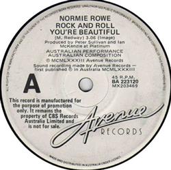 lataa albumi Normie Rowe - Rock And Roll Youre Beautiful