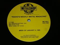 Download Various - Metalshop Radios Weekly Metal Magazine Week Of January 4 1985