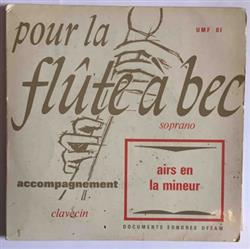 Download Mme Barbey, Jacques Burel - Pour La Flûte A Bec