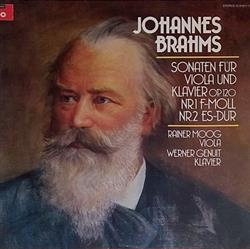 last ned album Johannes Brahms Rainer Moog Werner Genuit - Sonaten Für Viola Und Klavier Op120