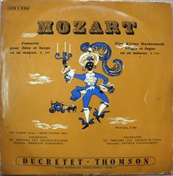 Download Mozart Lily Laskine, Roger Bourdin, Orchestre Du Théâtre Des ChampsElysées Direction Hermann Scherchen Arthur Goldschmidt - Concerto Pour Flûte Et Harpe En Ut Majeur K 299 Eine Kleine Nachtmusik Adagio Et Fugue En Ut Mineur K546