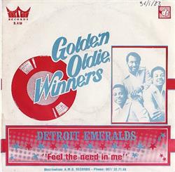 descargar álbum Detroit Emeralds - Feel The Need In Me