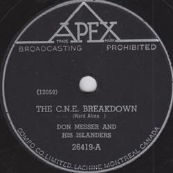 Album herunterladen Don Messer And His Islanders - The CNE Breakdown Maple Leaf Two Step
