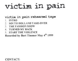 descargar álbum Victim In Pain - Rehearsal Tape