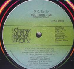 ouvir online O C Smith - You Thrill Me Everythings Changed