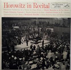 ladda ner album Vladimir Horowitz - Horowitz In Recital
