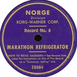 Download No Artist - Record No 8 Marathon Refrigerator