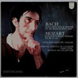 ouvir online Bach, Mozart, Gérard Poulet, Rudolf Baumgartner - Bach Concerto Pour violon En Mi Majeur Mozart Concerto Pour Violon En Ré K218