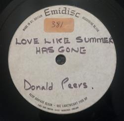 Download Donald Peers - Love Like Summer Has Gone