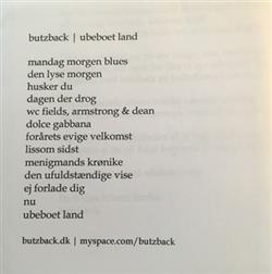 ladda ner album Butzback - Ubeboet Land