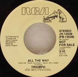 descargar álbum Triumph - All The Way