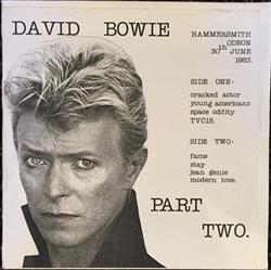 ladda ner album David Bowie - Hammersmith Odeon June 30th 1983 Part Two