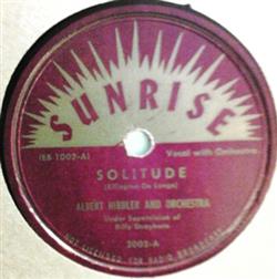 Album herunterladen Albert Hibbler And Orchestra Billy Strayhorn And Orchestra - Solitude Feather Roll Blues
