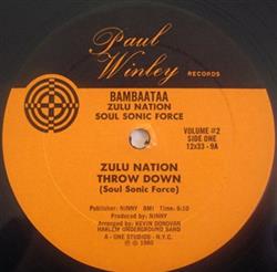ouvir online Bambaataa, Zulu Nation, Soul Sonic Force Harlem Underground Band - Zulu Nation Throw Down Volume 2