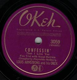 Download Louis Armstrong And His Orch - Confessin That I Love You If I Could Be With You One Hour Tonight