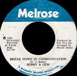 ascolta in linea Bobby & Gem - Breakdown In Communication