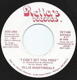 lytte på nettet Ollie Nightingale - I Cant Set You Free