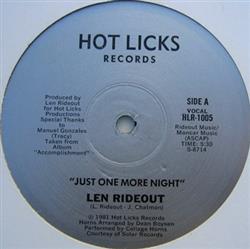 Download Len Rideout - Just One More Night