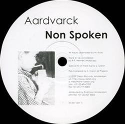 last ned album Aardvarck - Non Spoken