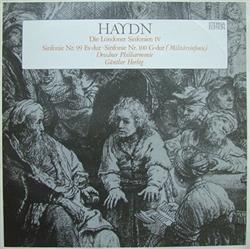 ouvir online Haydn Dresdner Philharmonie, Günther Herbig - Die Londoner Sinfonien IV Sinfonie Nr 99 Es dur Sinfonie Nr 100 G dur Militärsinfonie