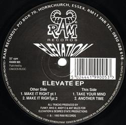 Album herunterladen Elevation - Elevate EP